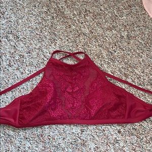 Maroon Swimsuit Top
